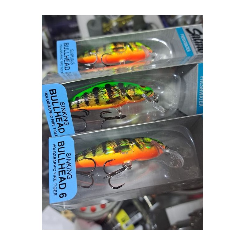 SALMO BULLHEAD 6 HOLOGRAPHIC FIRE TIGER SINKING