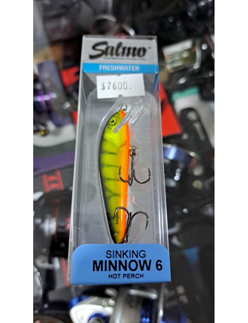 SALMO MINNOW 6 HOT PERCH SINKING