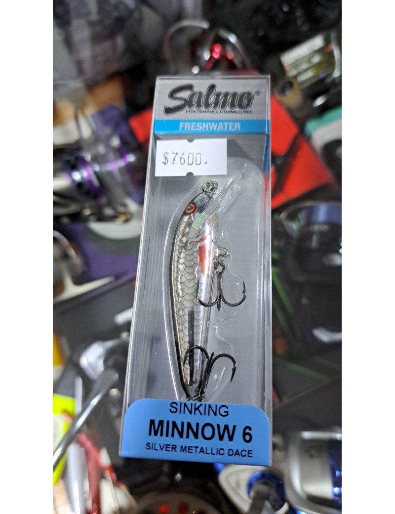 SALMO MINNOW 6 SILVER METALLIC DACE SINKING