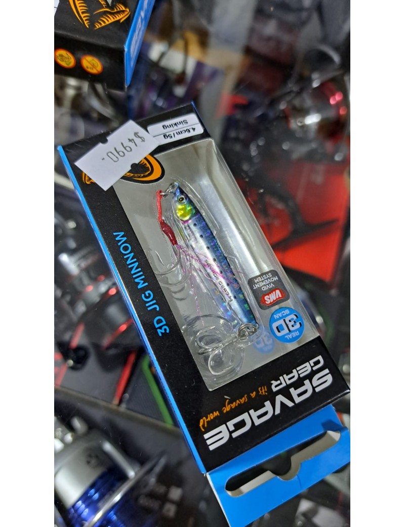 SAVAGE 3D JIG MINNOW 5G, 4.6CM, SARDINE