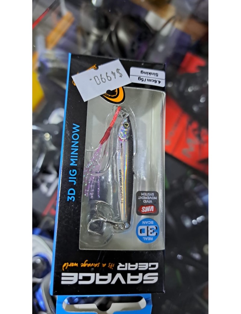 SAVAGE 3D JIG MINNOW 5G, 4.6CM, FLASH MINNOW