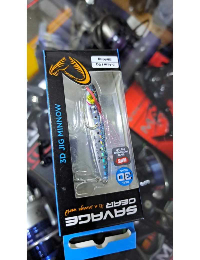 SAVAGE 3D JIG MINNOW 8G, 5.4CM, SARDINE