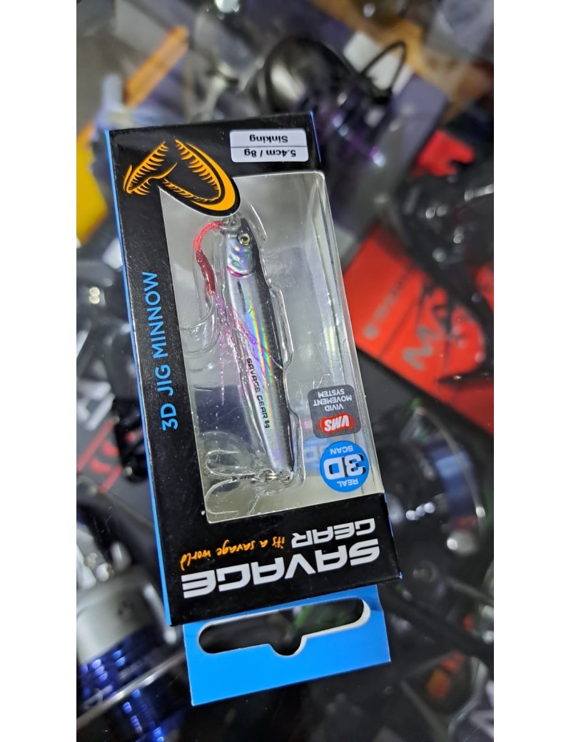 SAVAGE 3D JIG MINNOW 8G, 5.4CM, FLASH MINNOW