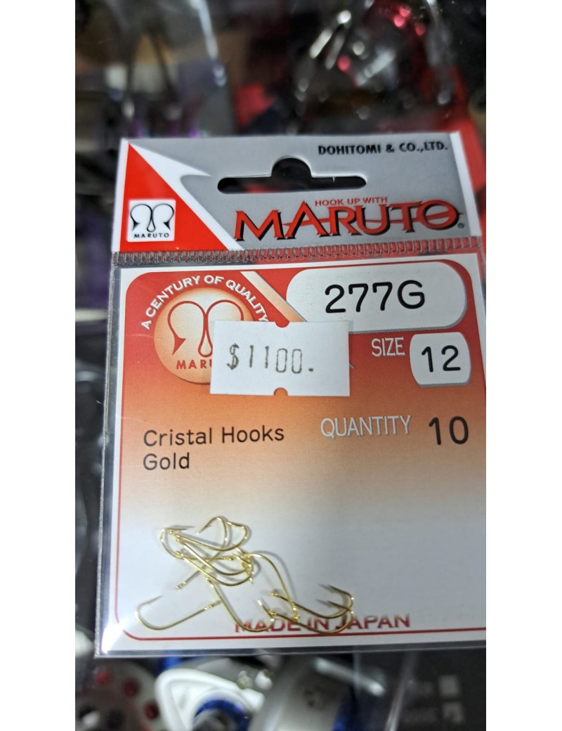 MARUTO ANZUELO 277G NUMERO 12, SOBRE DE 10 UNID.