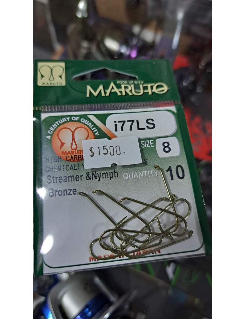 MARUTO ANZUELO STREAMER NUMERO 8, 10UNID.