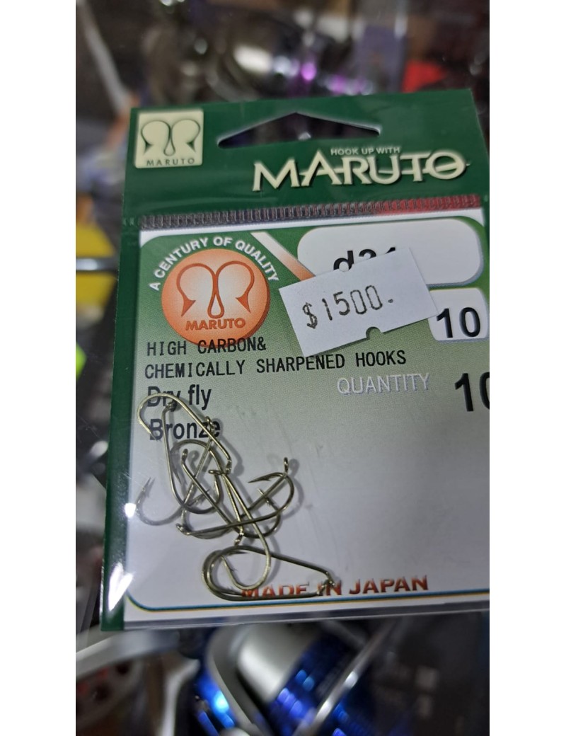 MARUTO ANZUELO DRY FLY NUMERO 10, 10UNID.