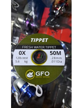 TIPPET 0X, 50 METROS, 5.6 KG, 0.28MM