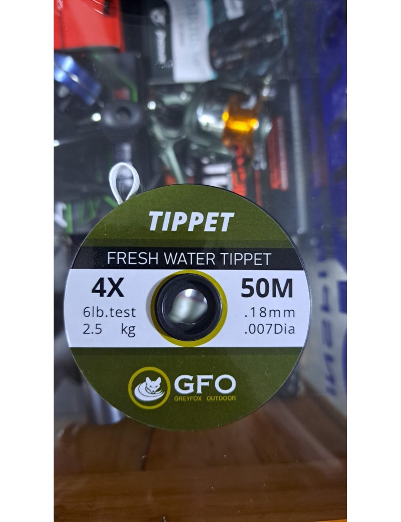 TIPPET 4X, 50 METROS, 2.5 KG, 0.18MM