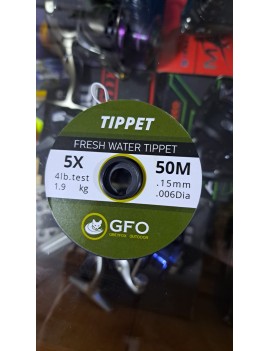 TIPPET 5X, 50 METROS, 1.9 KG, 0.15MM