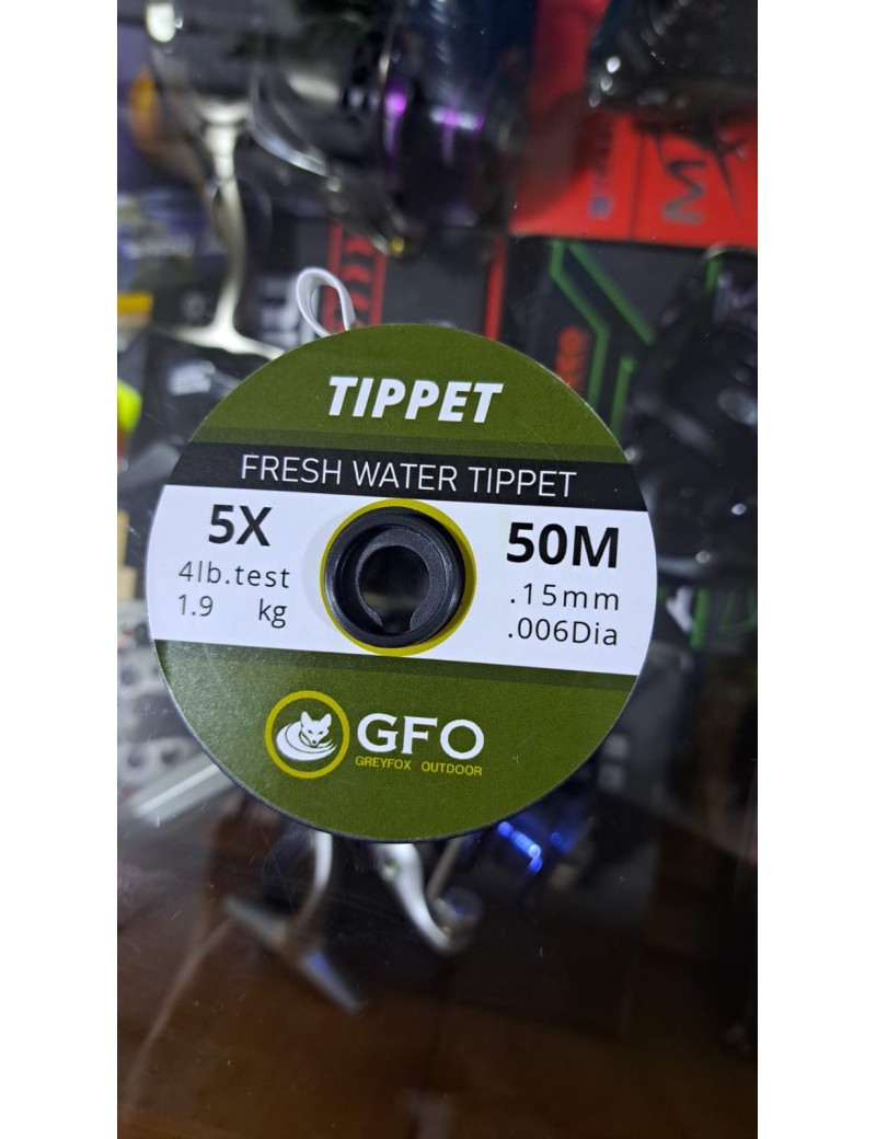 TIPPET 5X, 50 METROS, 1.9 KG, 0.15MM