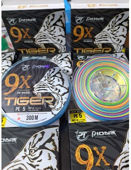 PIONER TIGER X9 0.38MM, 27 KG, MULTICOLOR, 300METROS