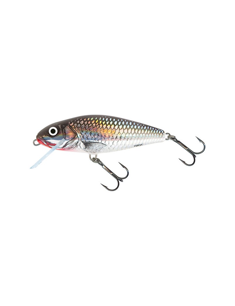 SALMO PERCH 8 HOLOGRAPHIC GREY SHINER FLOATING