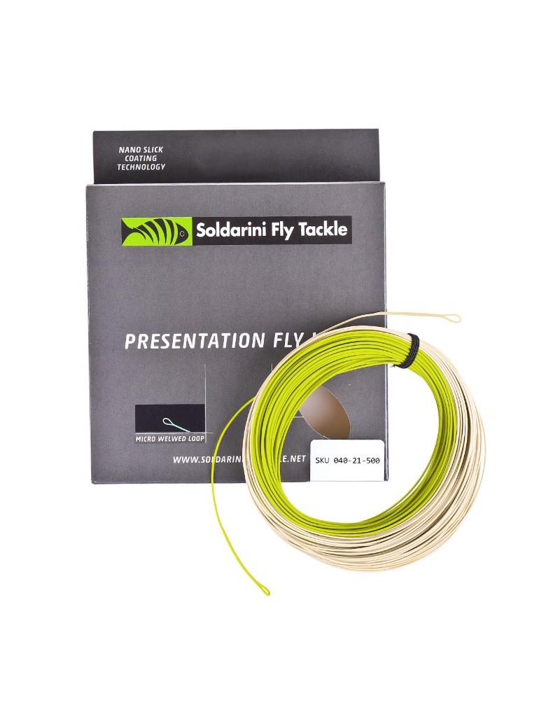 SOLDARINI PRESENTATION FLY LINES WF5F OLIVE/TAN